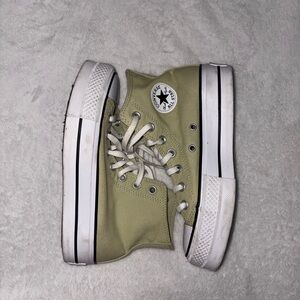 Converse Chuck Taylor High Top Sneakers - Sage Green with White Sole